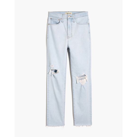 MADEWELL The Momjean in Harman Wash: Raw-Hem Edition Size 24 High Rise Taper 90s - Picture 10 of 10